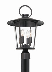 Crystorama Andover AND-9209-CL-MK – 14 Inch – 4 Light – Outdoor – Matte Black – Wet Rated