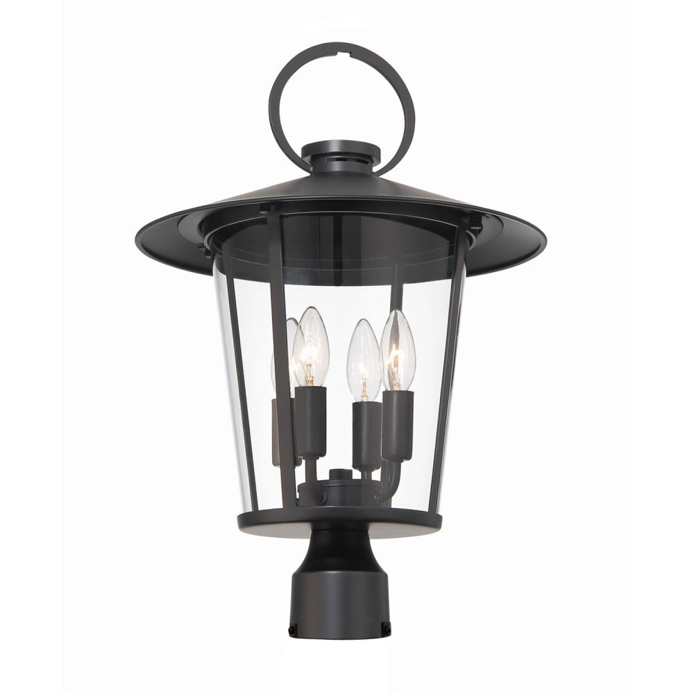 Crystorama ANDOVER AND-9209-CL-MK Exterior Modern - Matte Black