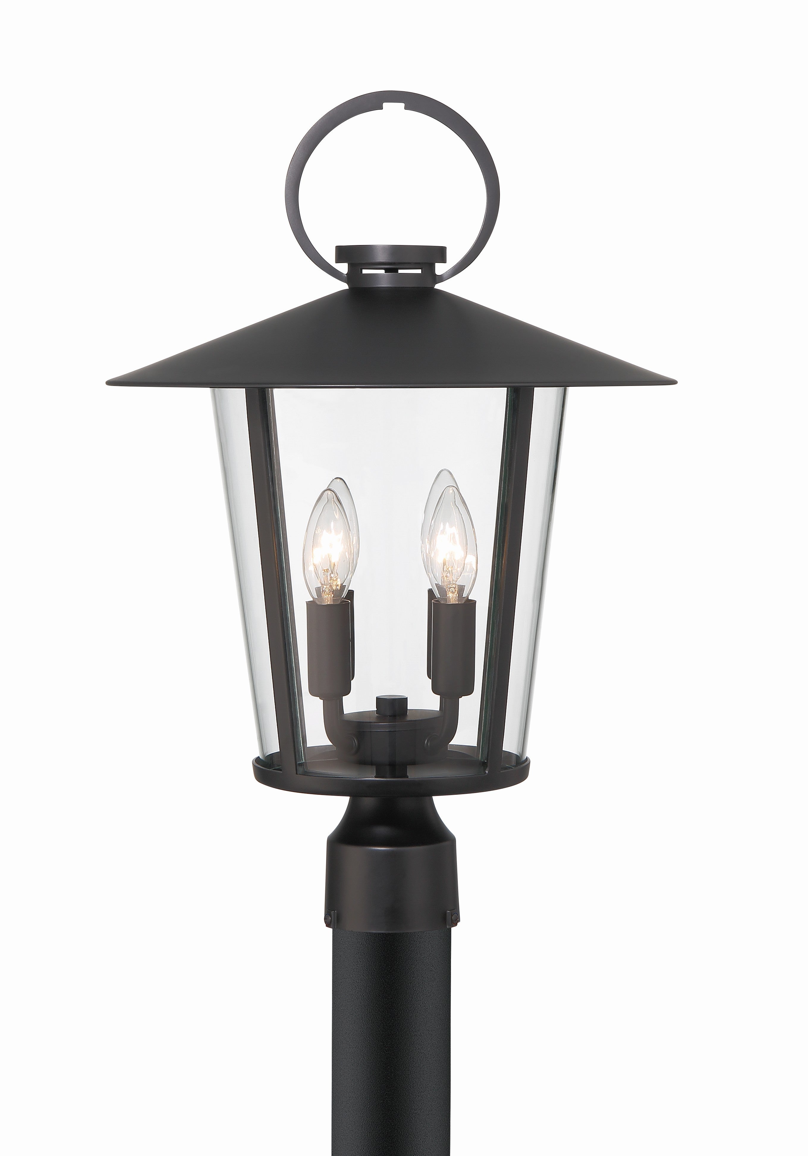 Crystorama Andover AND-9209-CL-MK – 14 Inch – 4 Light – Outdoor – Matte Black – Wet Rated