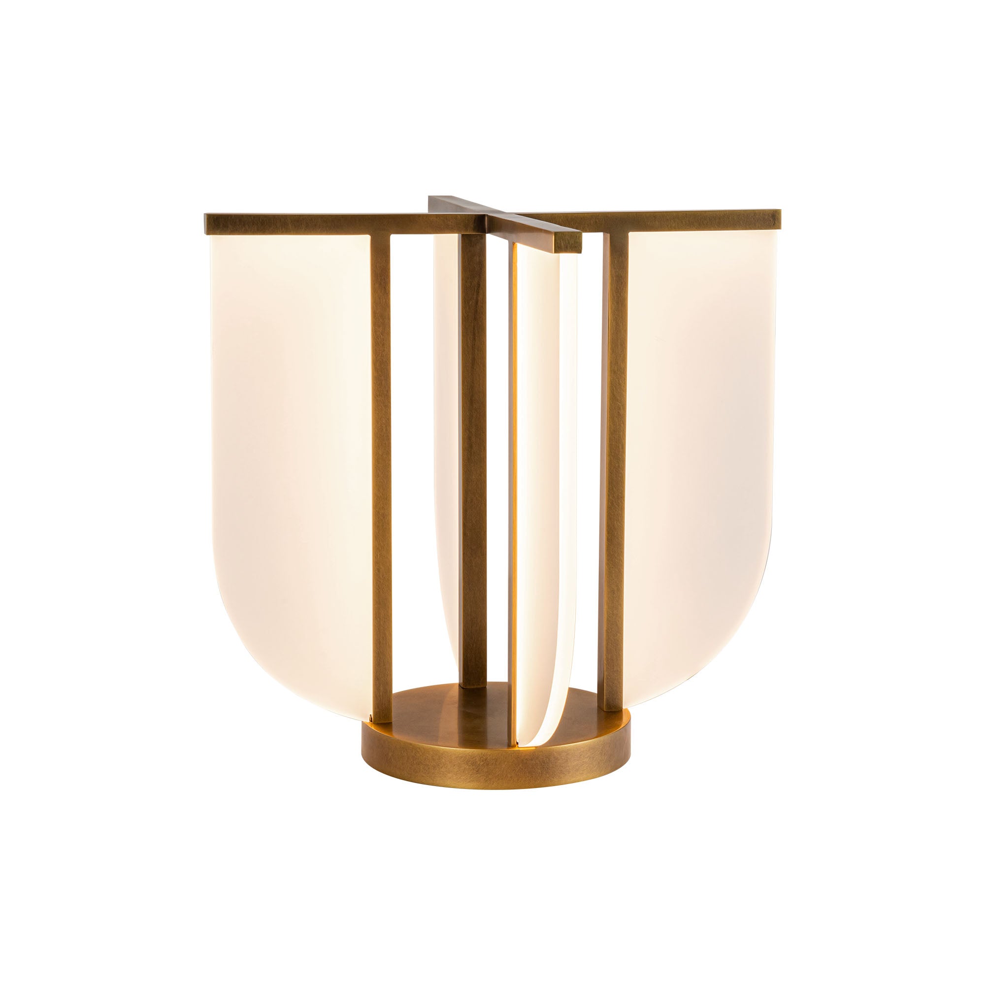 Anders 16-in Vintage Brass LED Table Lamp