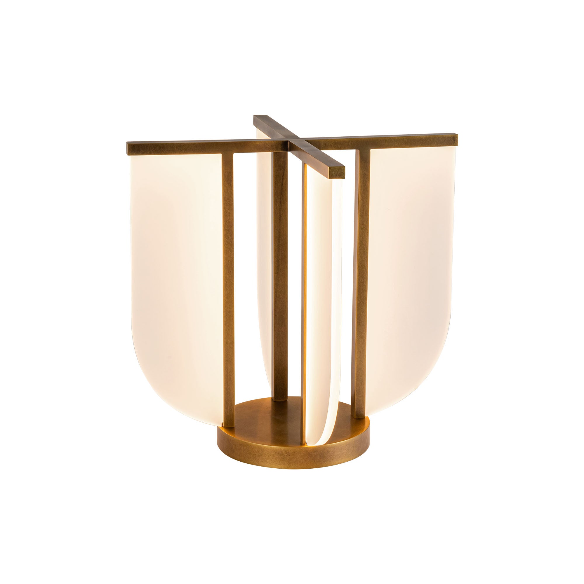 Anders 16-in Vintage Brass LED Table Lamp