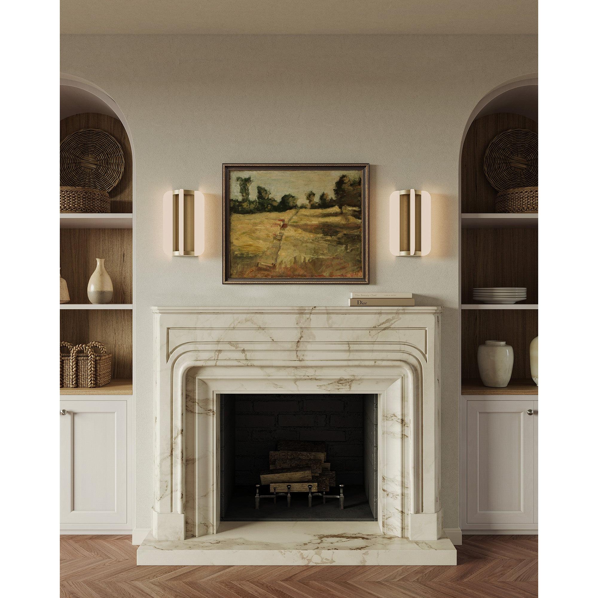 Anders 10-in Vintage Brass LED Wall/Vanity