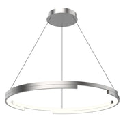 Kuzco Lighting PD52732-BN-UNV Anello Minor 32-in Brushed Nickel LED Pendant, UL Damp Rated, Brushed Nickel