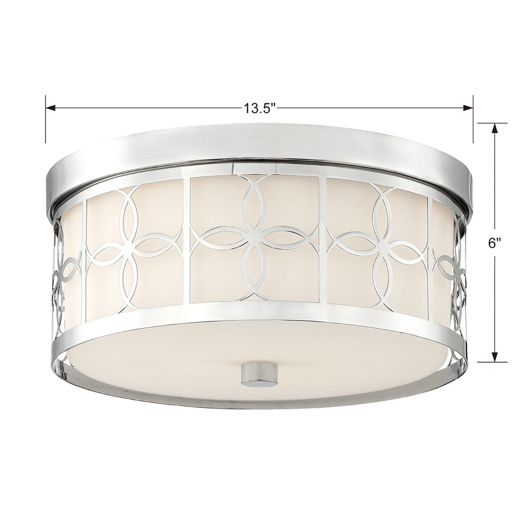 Crystorama ANNIVERSARY ANN-2105-PN Flush Mount Modern - Polished Nickel