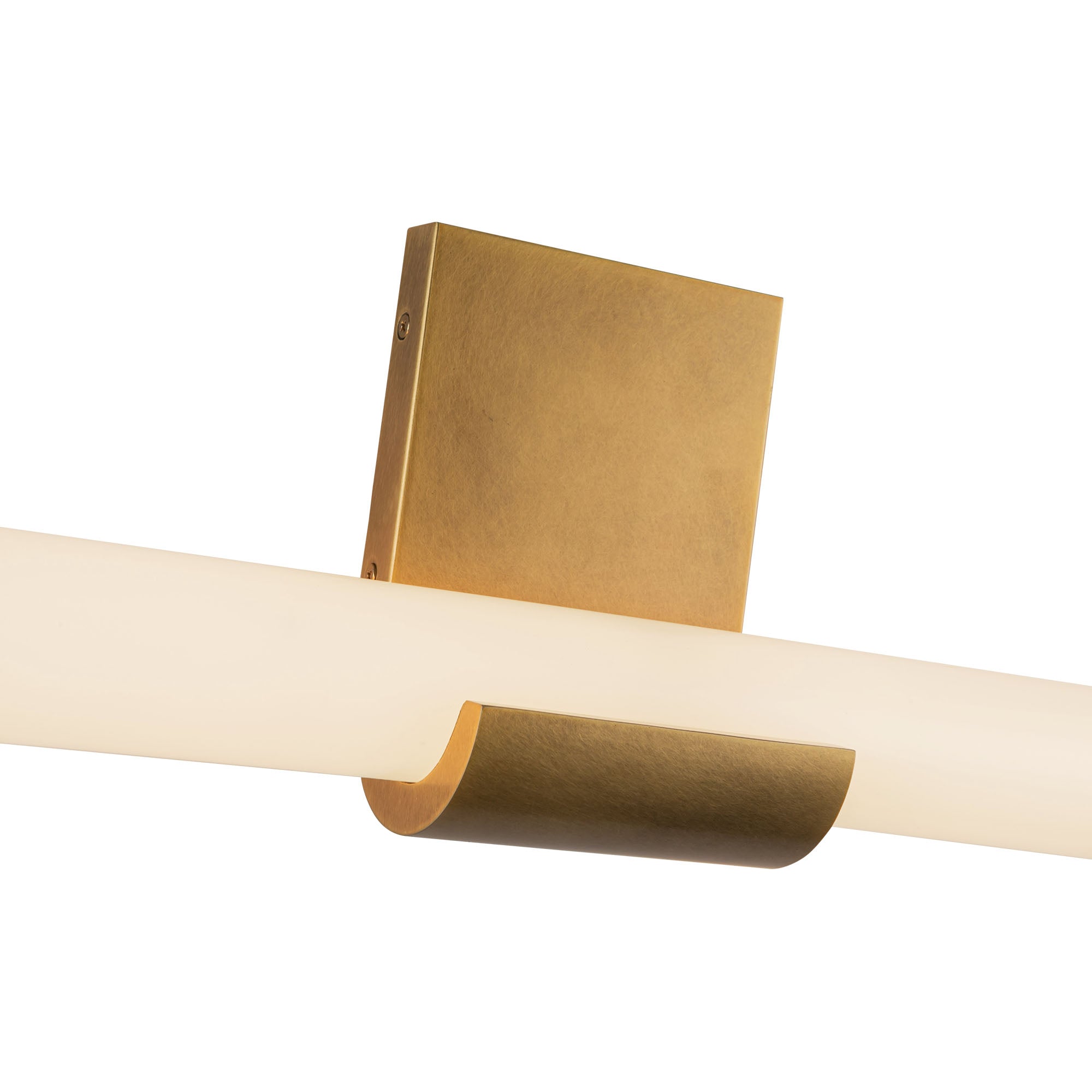 Apollo 6-in Vintage Brass LED Wall Vanity