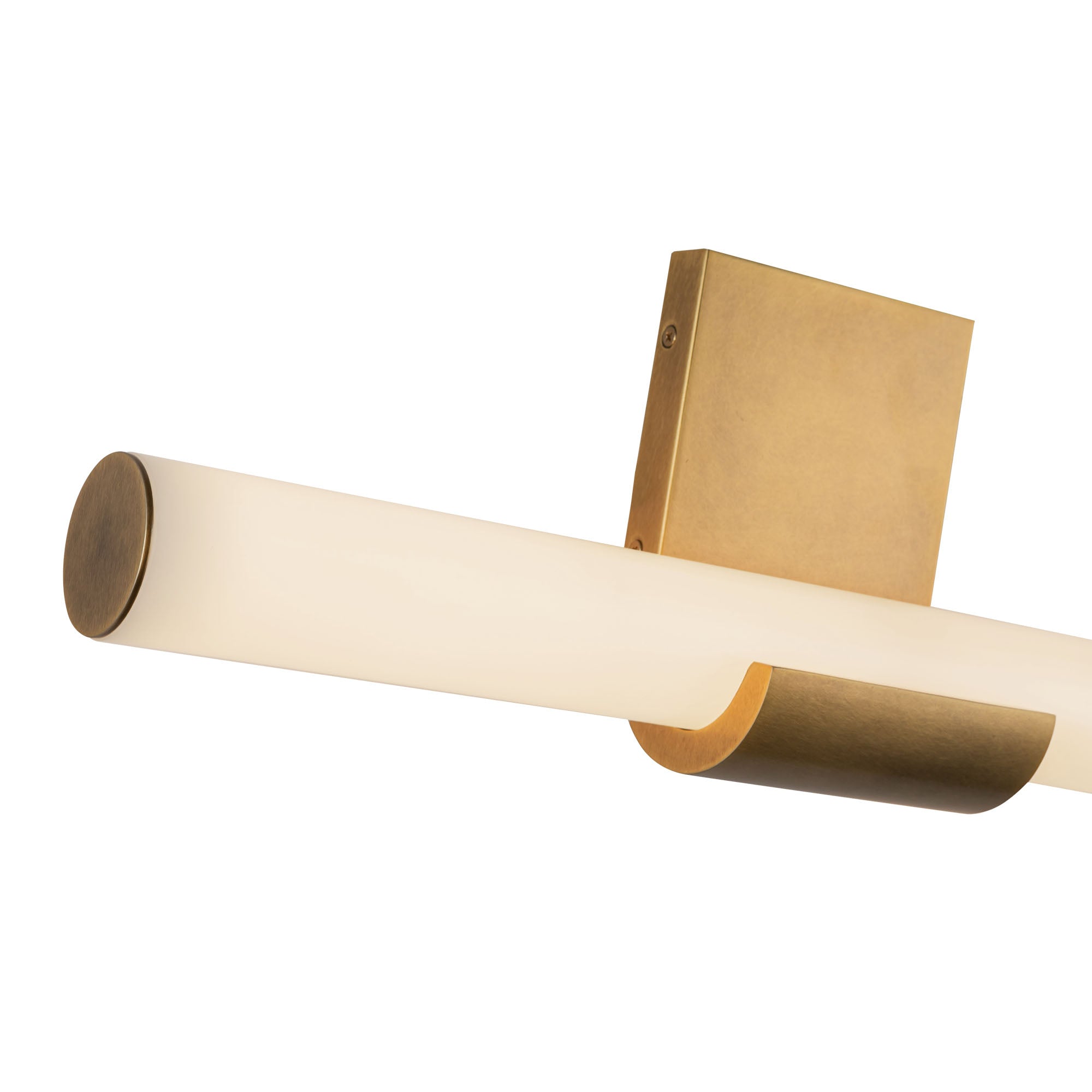 Apollo 6-in Vintage Brass LED Wall Vanity