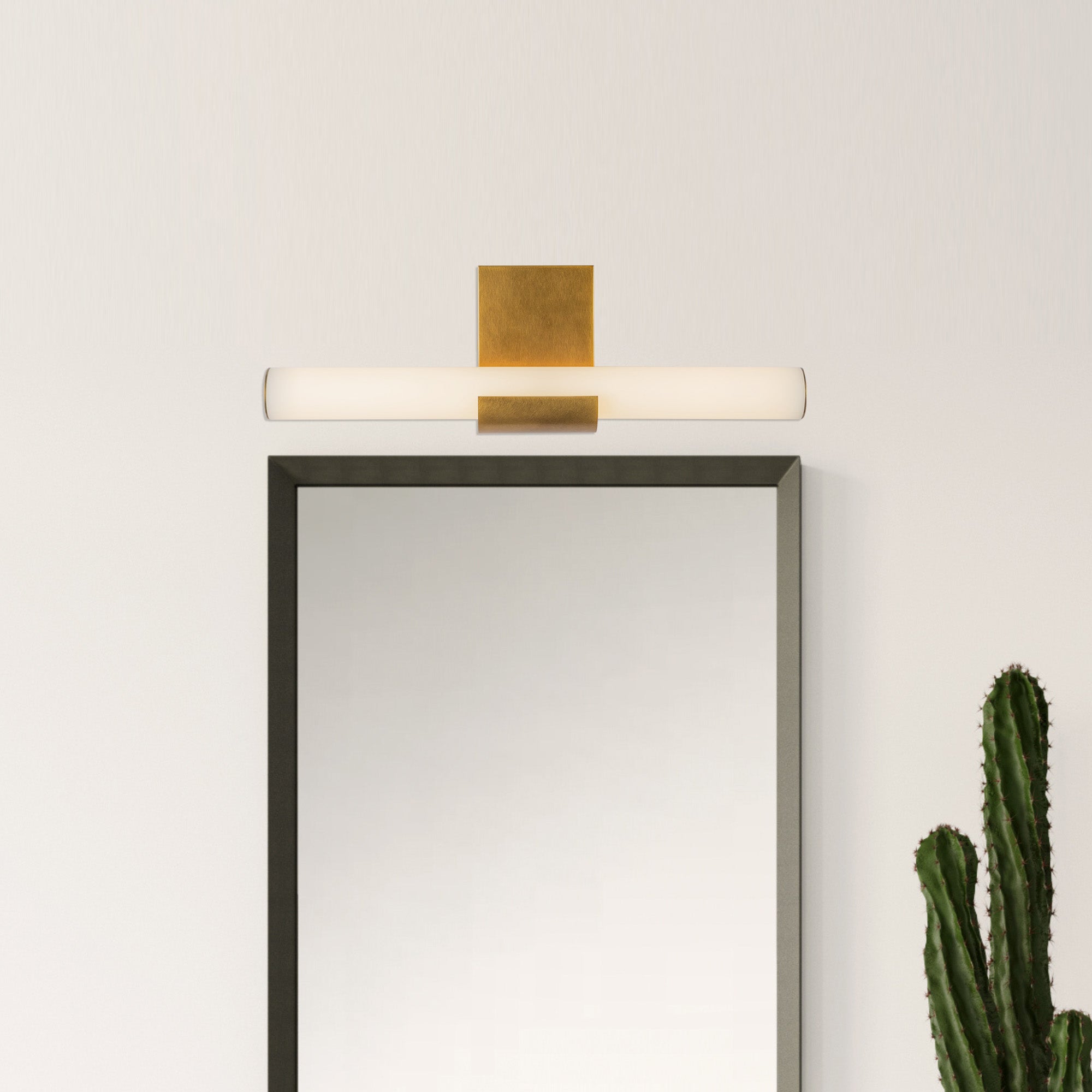 Apollo 6-in Vintage Brass LED Wall Vanity