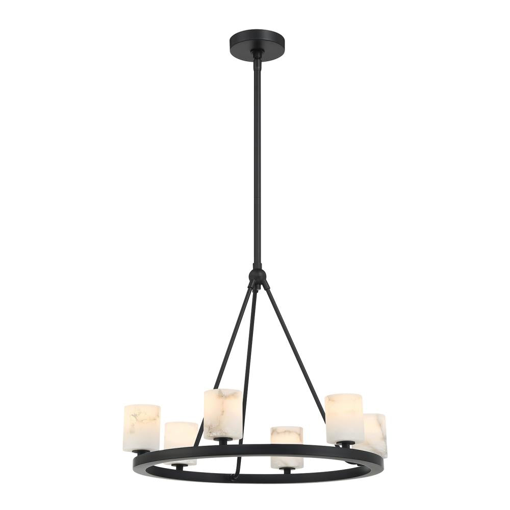 Crystorama ARAGON ARA-10264-MK-ST Chandelier Contemporary - Matte Black