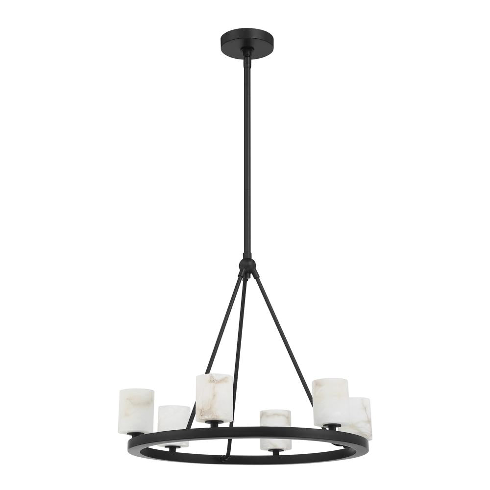 Crystorama ARAGON ARA-10264-MK-ST Chandelier Contemporary - Matte Black