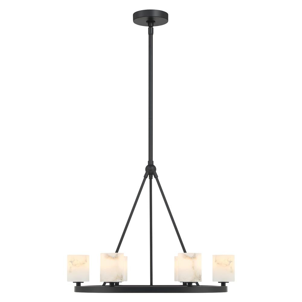 Crystorama ARAGON ARA-10264-MK-ST Chandelier Contemporary - Matte Black