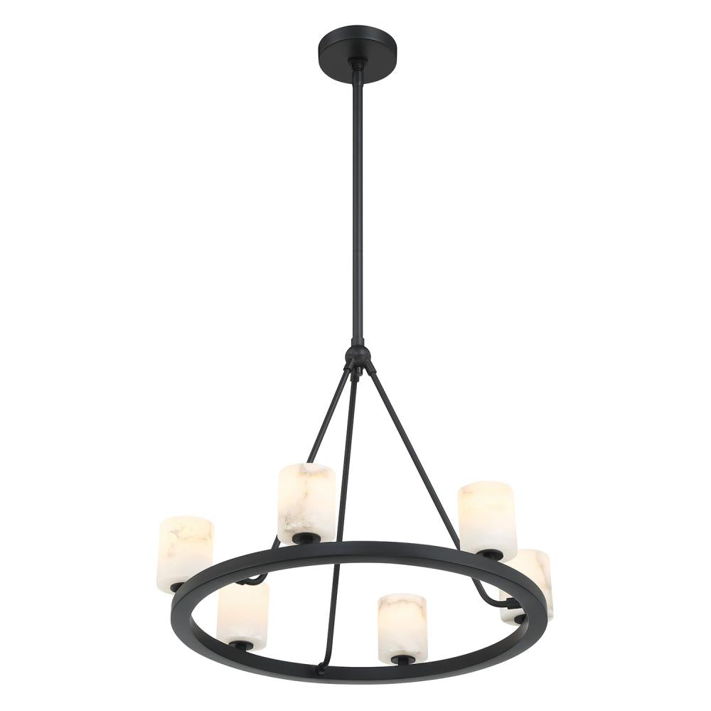 Crystorama ARAGON ARA-10264-MK-ST Chandelier Contemporary - Matte Black