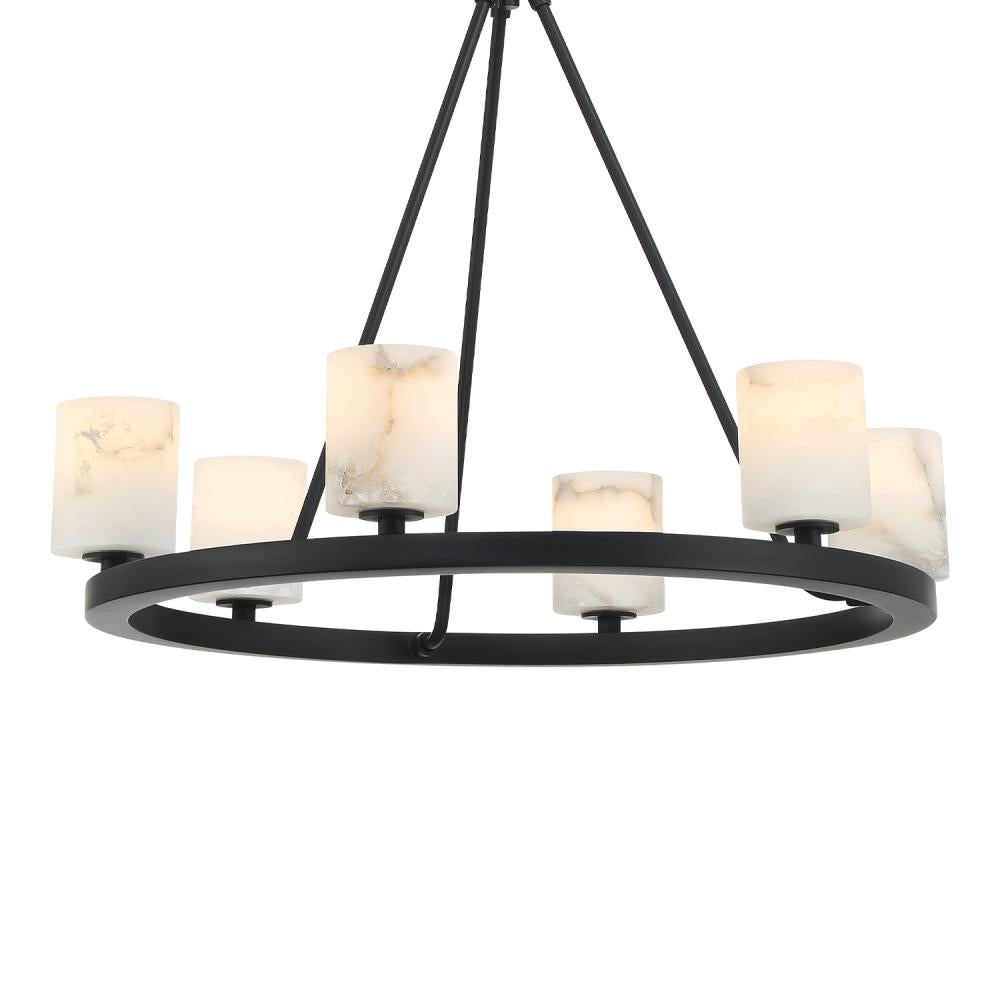 Crystorama ARAGON ARA-10264-MK-ST Chandelier Contemporary - Matte Black