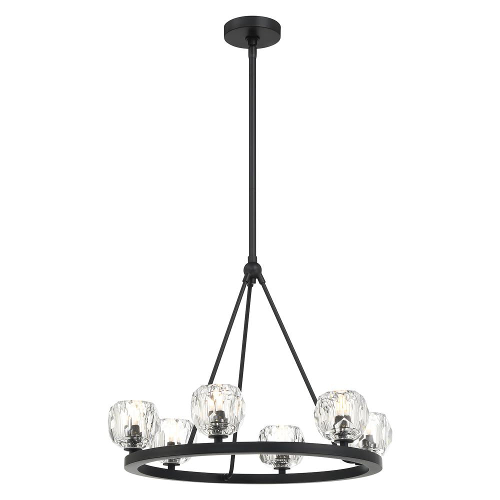 Crystorama ARAGON ARA-10264-MK Chandelier Contemporary - Matte Black