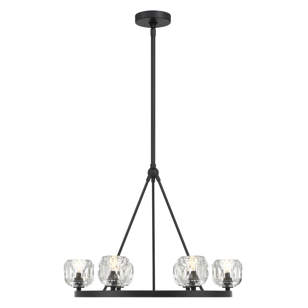 Crystorama ARAGON ARA-10264-MK Chandelier Contemporary - Matte Black