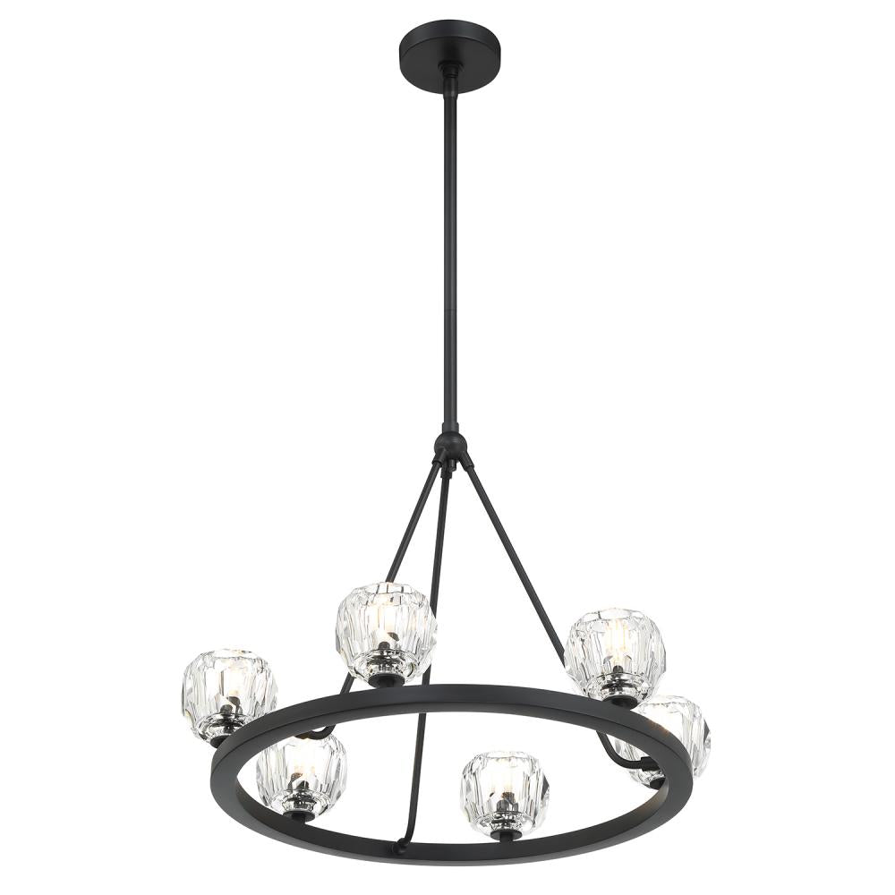 Crystorama ARAGON ARA-10264-MK Chandelier Contemporary - Matte Black