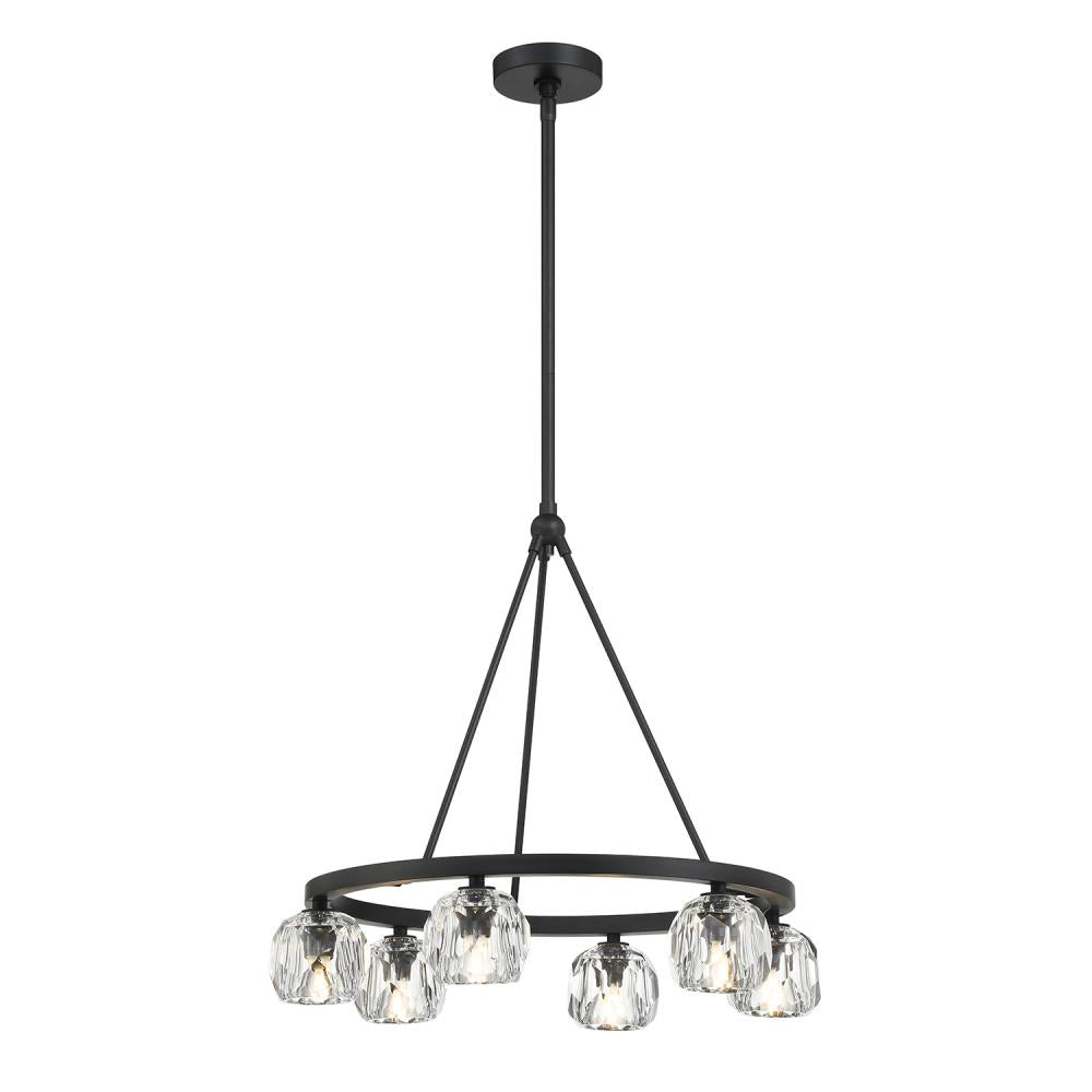 Crystorama ARAGON ARA-10264-MK Chandelier Contemporary - Matte Black