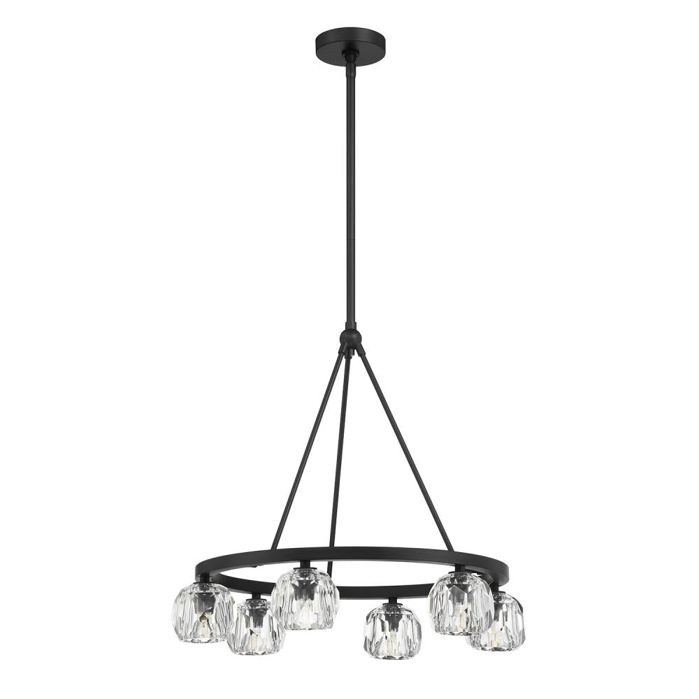 Crystorama ARAGON ARA-10264-MK Chandelier Contemporary - Matte Black