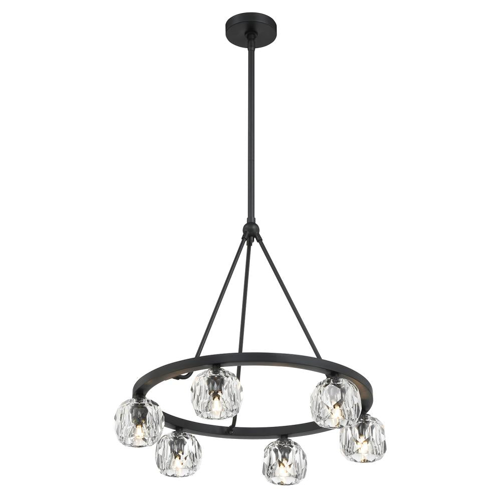 Crystorama ARAGON ARA-10264-MK Chandelier Contemporary - Matte Black