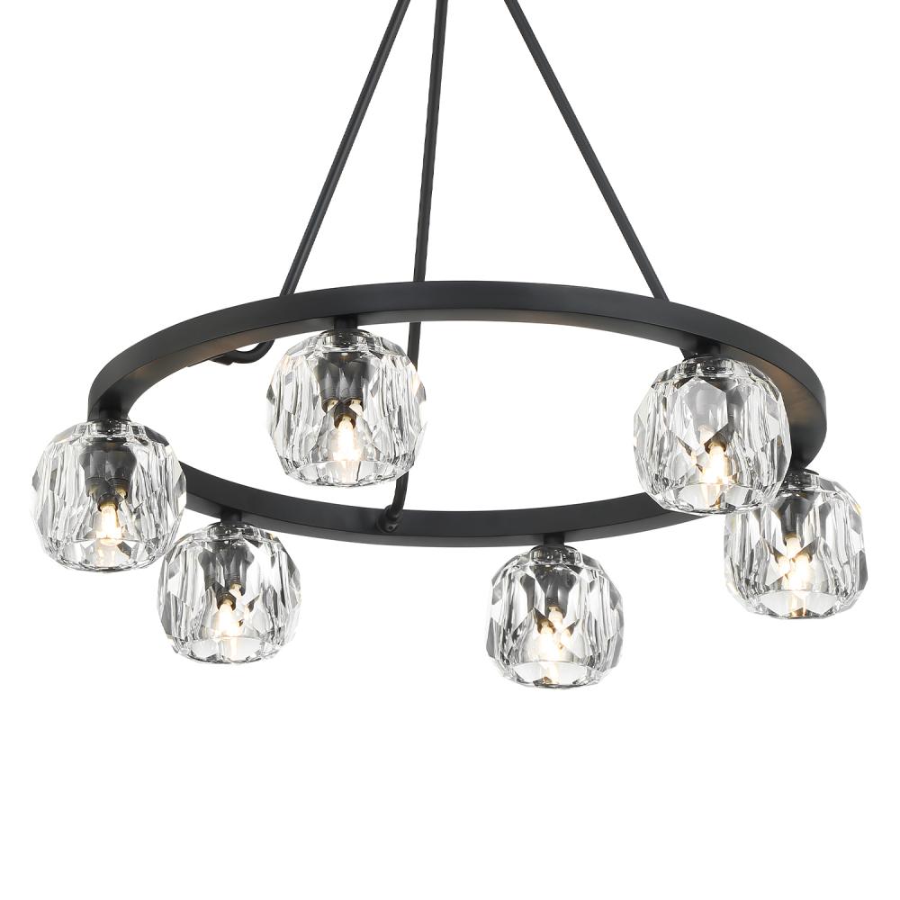 Crystorama ARAGON ARA-10264-MK Chandelier Contemporary - Matte Black