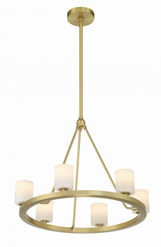 Crystorama ARAGON ARA-10264-SB-ST Chandelier Modern - Soft Brass