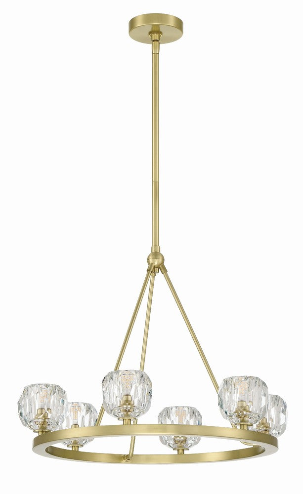 Crystorama ARAGON ARA-10264-SB Chandelier Modern - Soft Brass