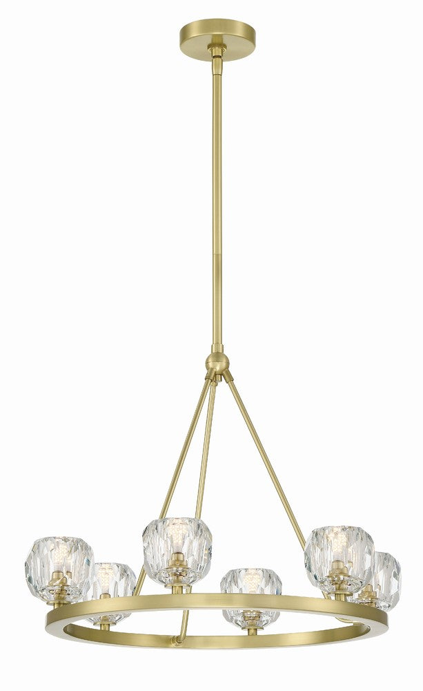 Crystorama ARAGON ARA-10264-SB Chandelier Modern - Soft Brass