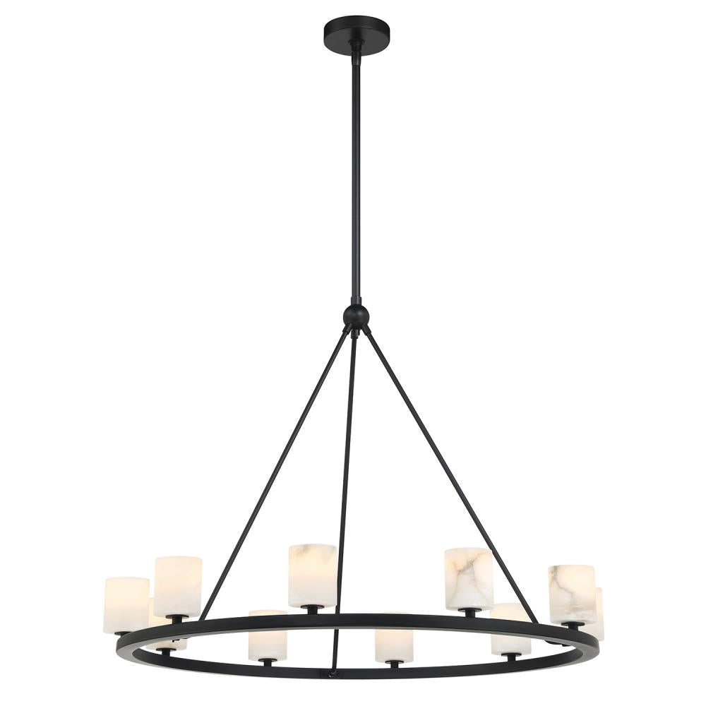 Crystorama ARAGON ARA-10265-MK-ST Chandelier Contemporary - Matte Black