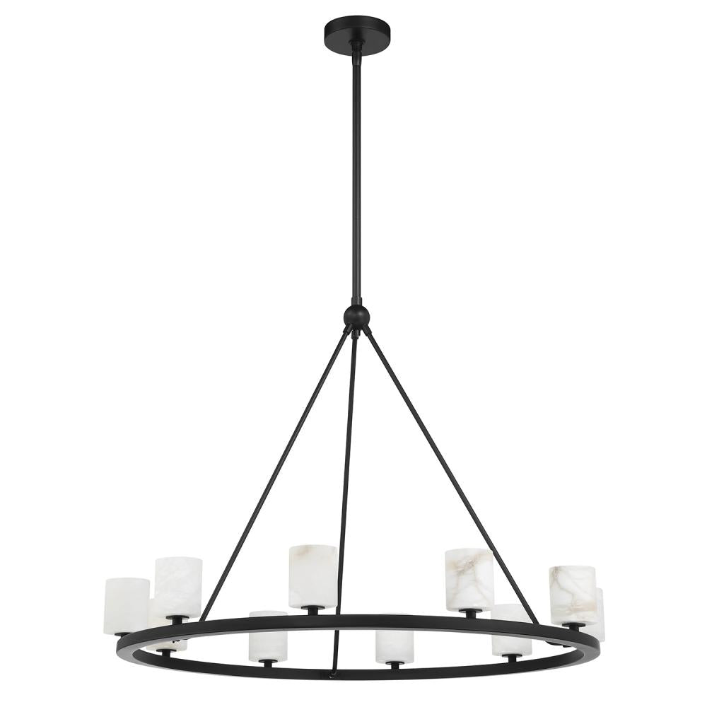 Crystorama ARAGON ARA-10265-MK-ST Chandelier Contemporary - Matte Black