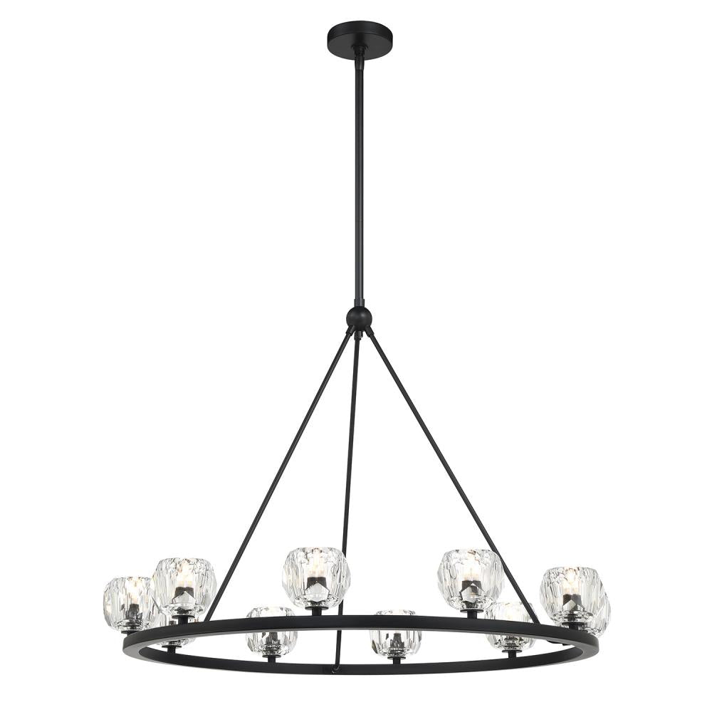 Crystorama ARAGON ARA-10265-MK Chandelier Contemporary - Matte Black