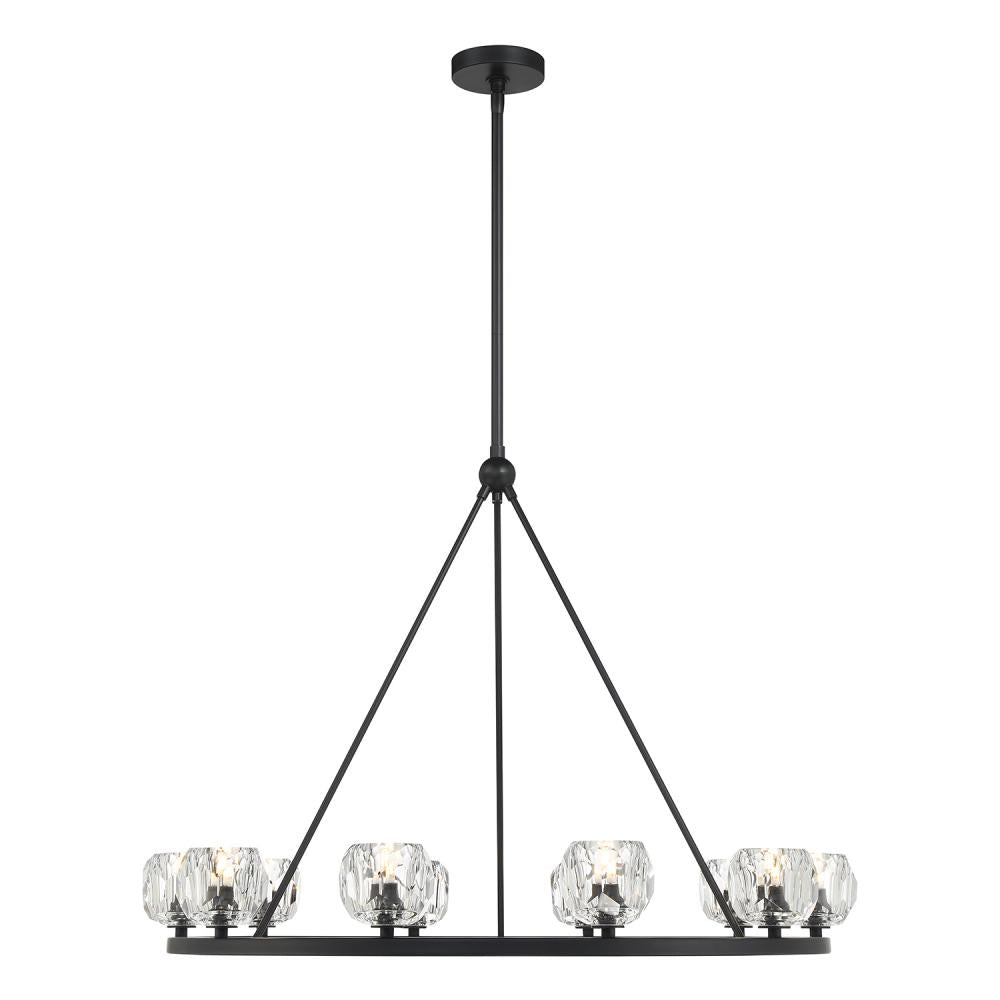 Crystorama ARAGON ARA-10265-MK Chandelier Contemporary - Matte Black