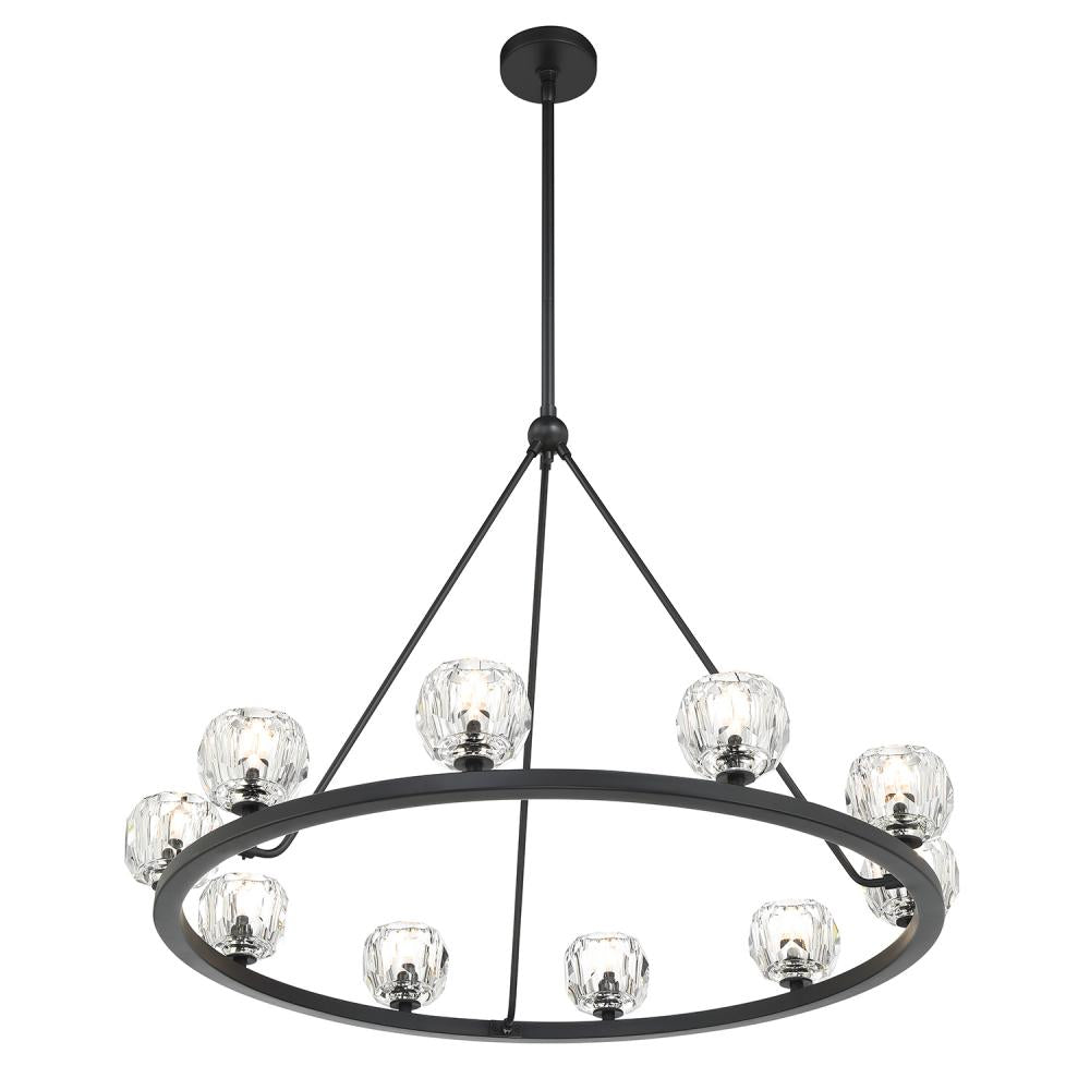 Crystorama ARAGON ARA-10265-MK Chandelier Contemporary - Matte Black