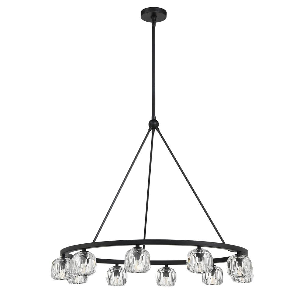 Crystorama ARAGON ARA-10265-MK Chandelier Contemporary - Matte Black