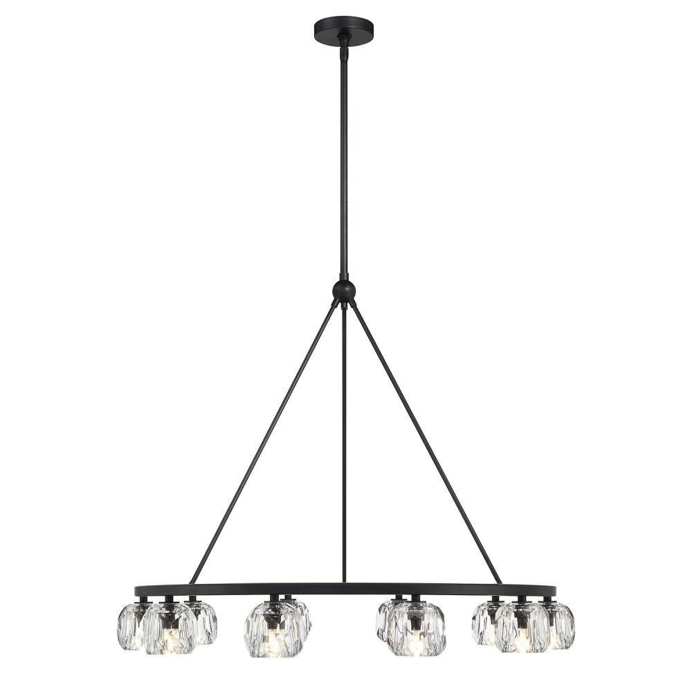 Crystorama ARAGON ARA-10265-MK Chandelier Contemporary - Matte Black