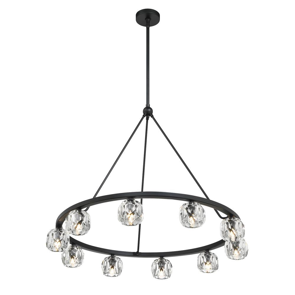 Crystorama ARAGON ARA-10265-MK Chandelier Contemporary - Matte Black