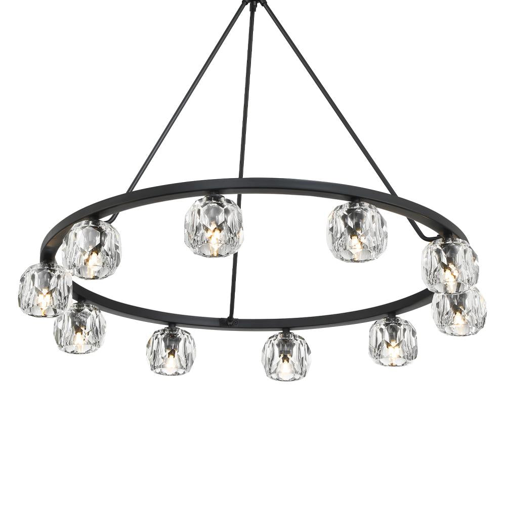 Crystorama ARAGON ARA-10265-MK Chandelier Contemporary - Matte Black