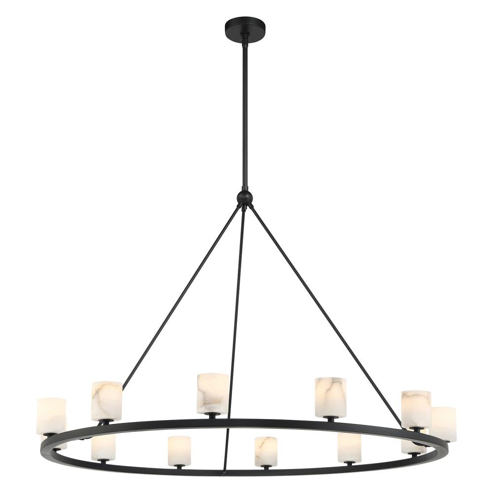 Crystorama ARAGON ARA-10266-MK-ST Chandelier Contemporary - Matte Black