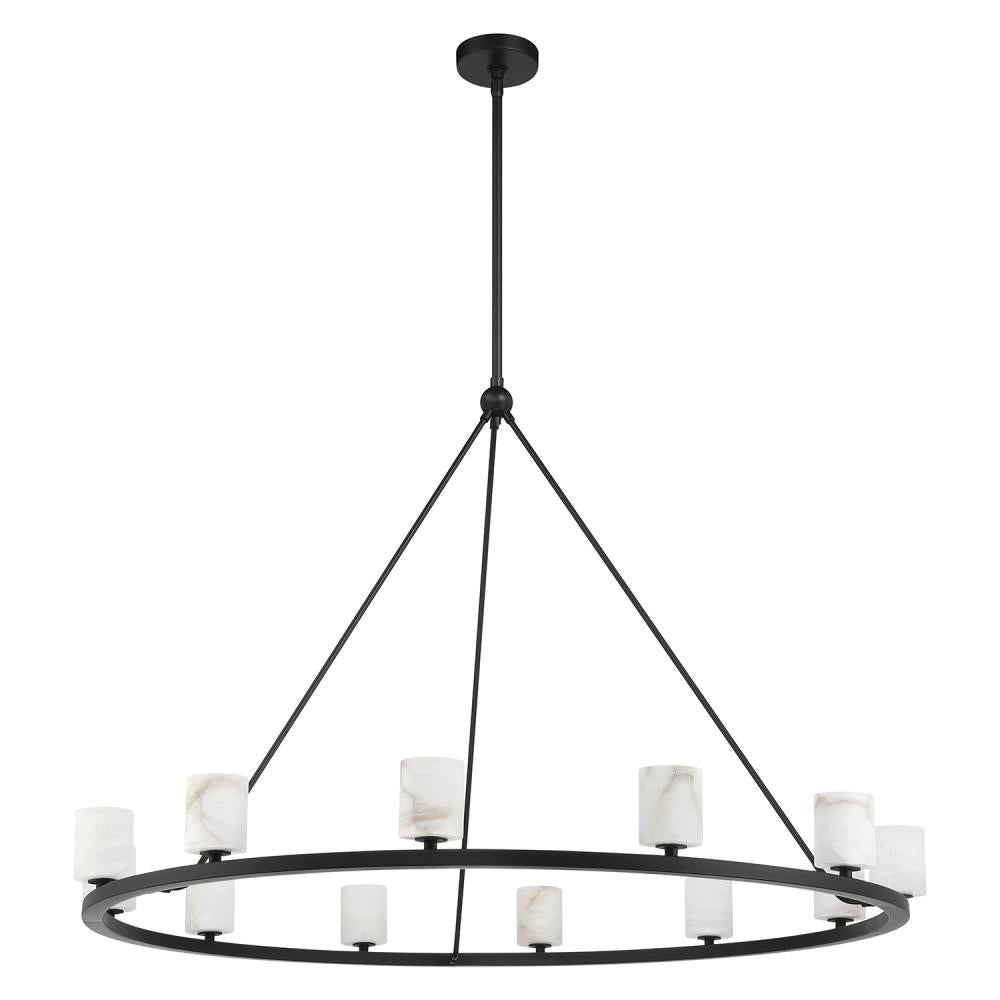 Crystorama ARAGON ARA-10266-MK-ST Chandelier Contemporary - Matte Black