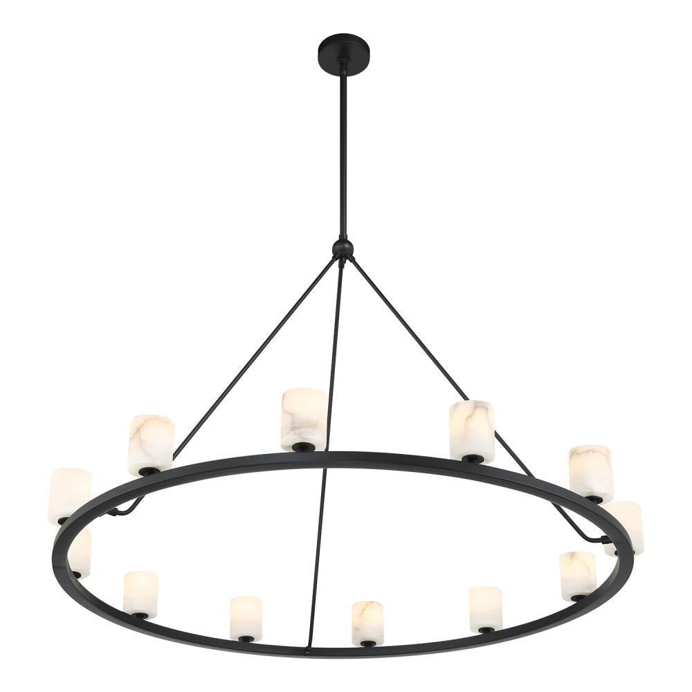 Crystorama ARAGON ARA-10266-MK-ST Chandelier Contemporary - Matte Black