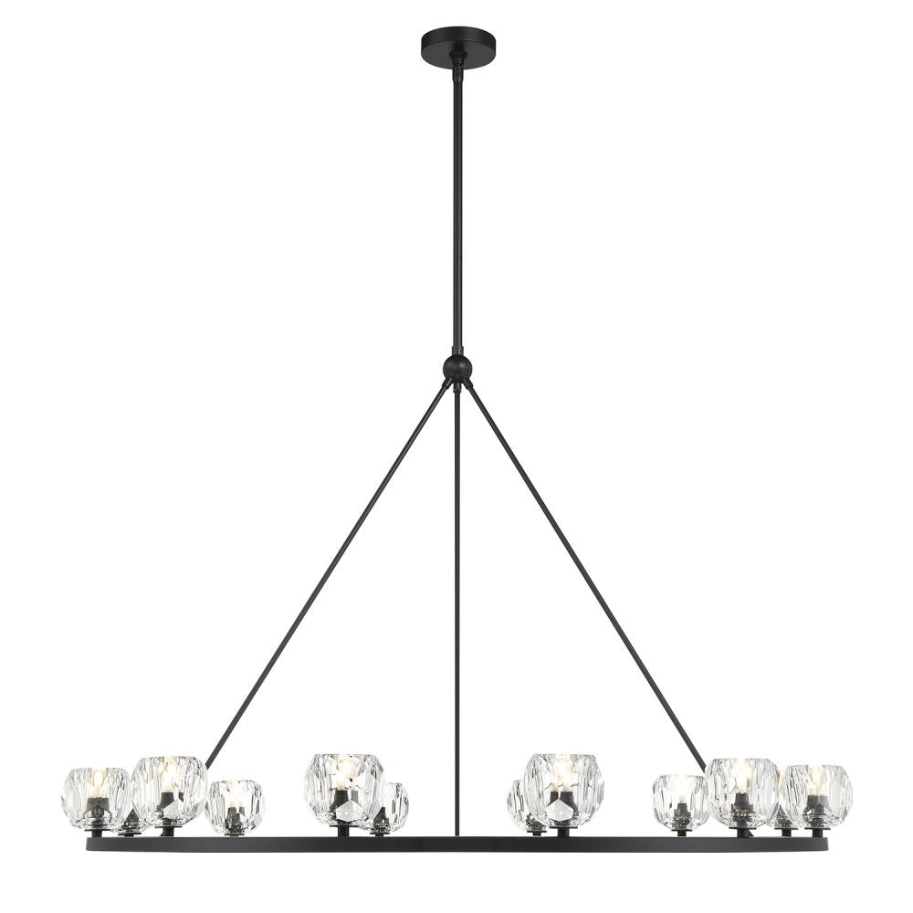 Crystorama ARAGON ARA-10266-MK Chandelier Contemporary - Matte Black