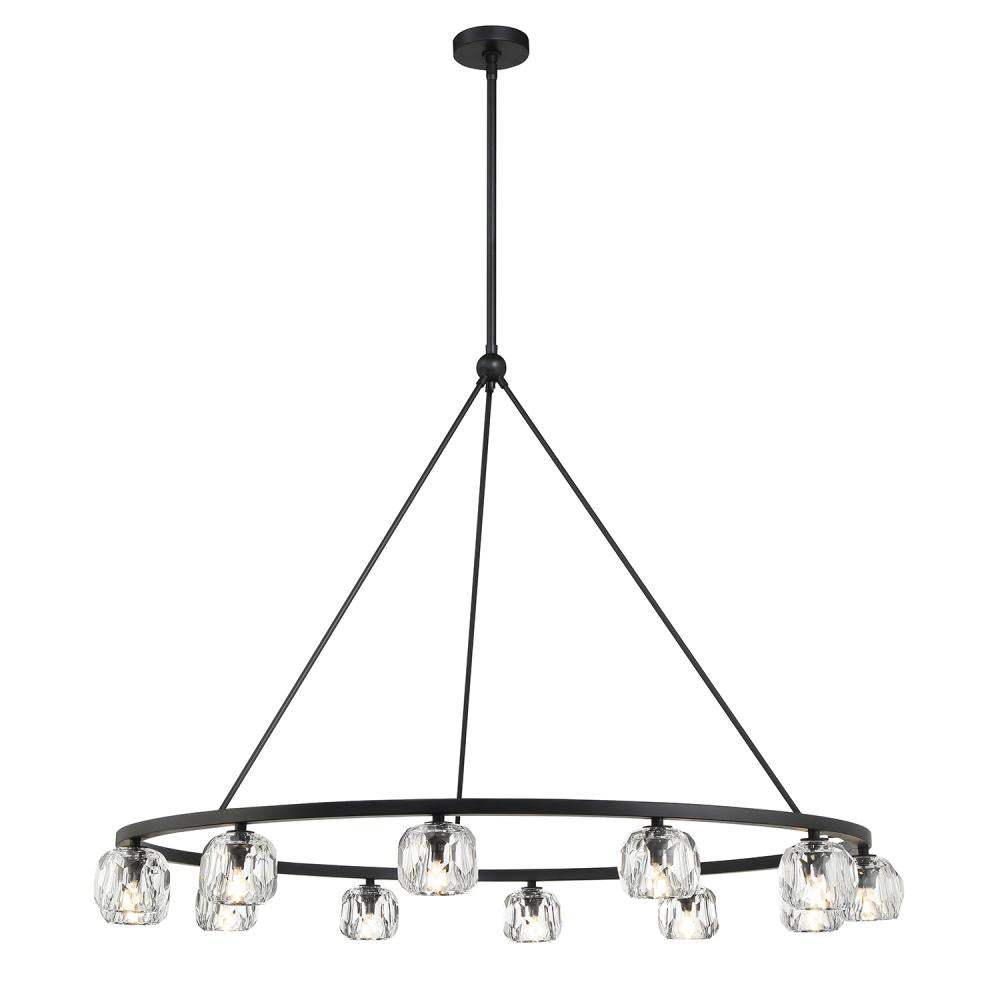 Crystorama ARAGON ARA-10266-MK Chandelier Contemporary - Matte Black