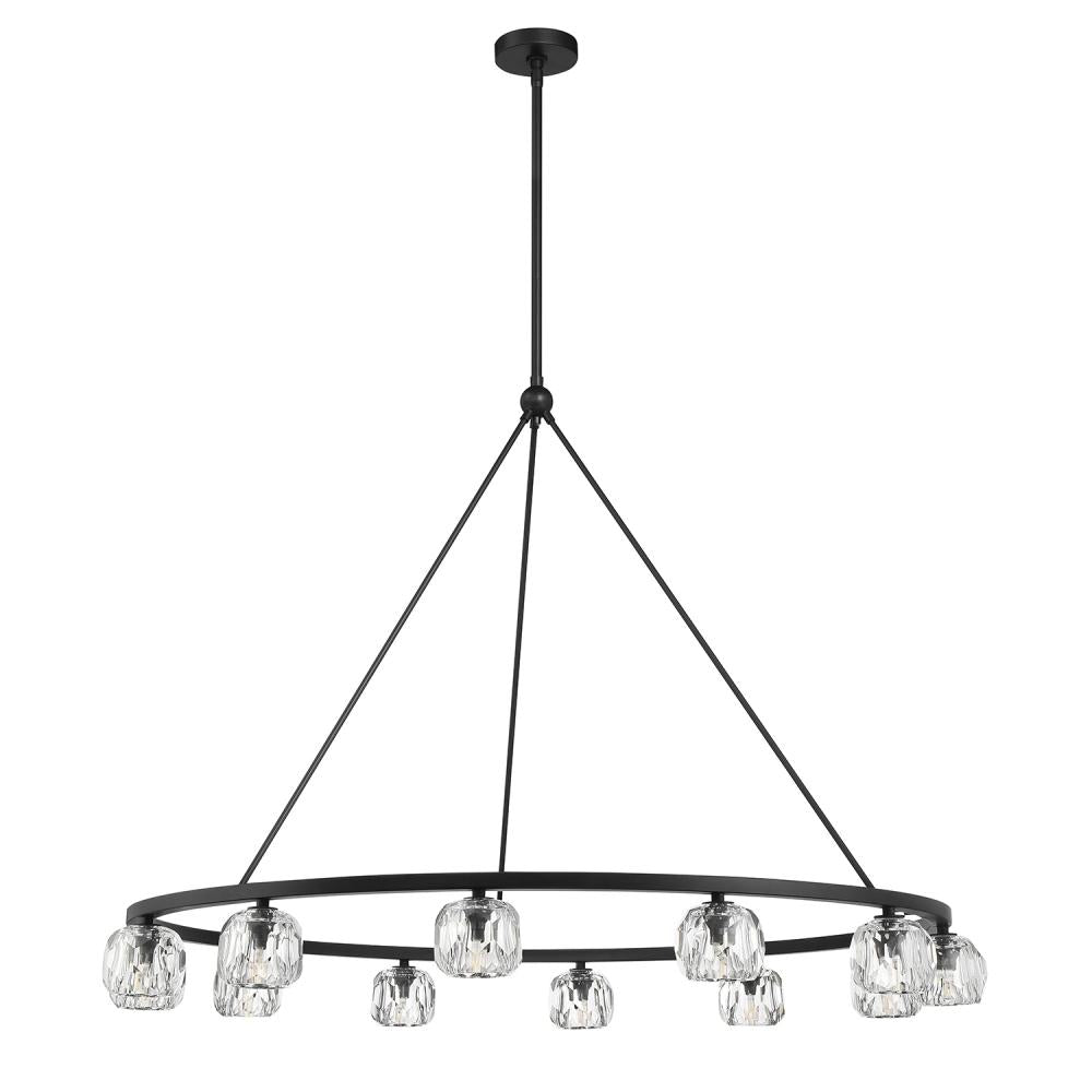 Crystorama ARAGON ARA-10266-MK Chandelier Contemporary - Matte Black