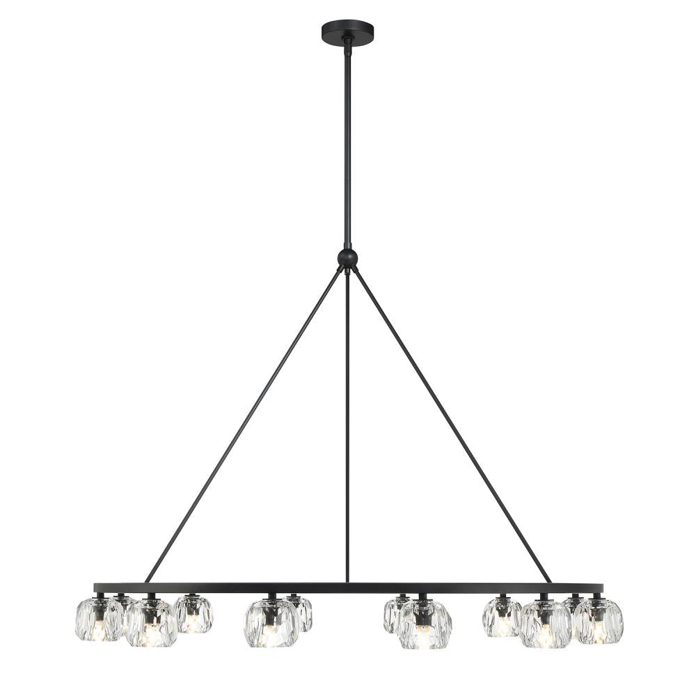 Crystorama ARAGON ARA-10266-MK Chandelier Contemporary - Matte Black