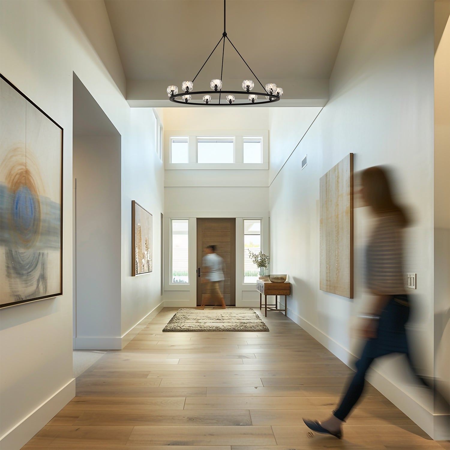 Crystorama Aragon ARA-10266-MK – 48 Inch – 12 Light – Chandelier – Matte Black – Dry Rated