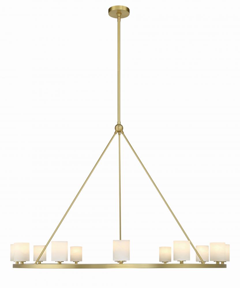 Crystorama ARAGON ARA-10266-SB-ST Chandelier Modern - Soft Brass