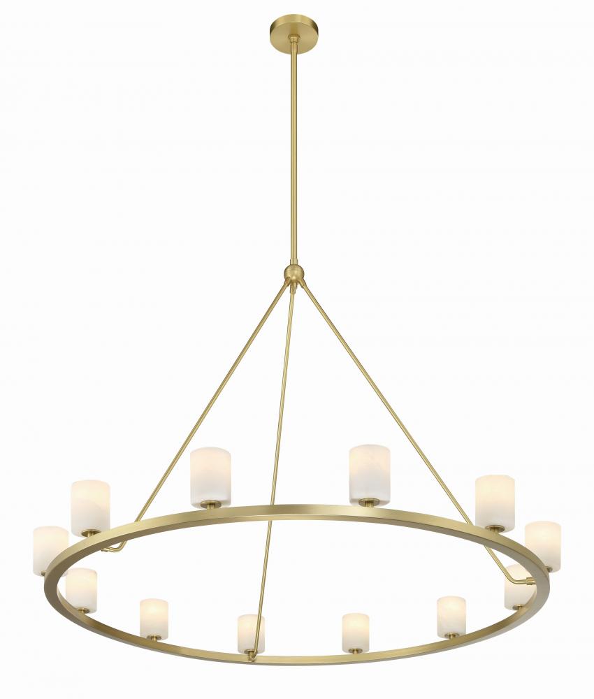 Crystorama ARAGON ARA-10266-SB-ST Chandelier Modern - Soft Brass