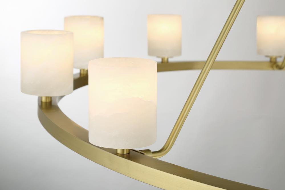 Crystorama ARAGON ARA-10266-SB-ST Chandelier Modern - Soft Brass