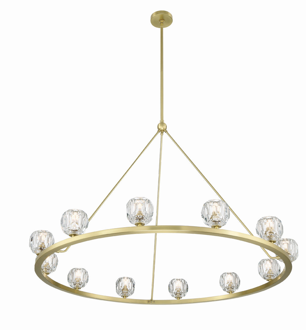 Crystorama Lighting ARA-10266-SB Chandelier, UL Dry Rated, Soft Brass
