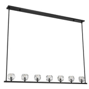 Crystorama Aragon ARA-10267-MK – 56 Inch – 7 Light – Chandelier – Matte Black – Dry Rated