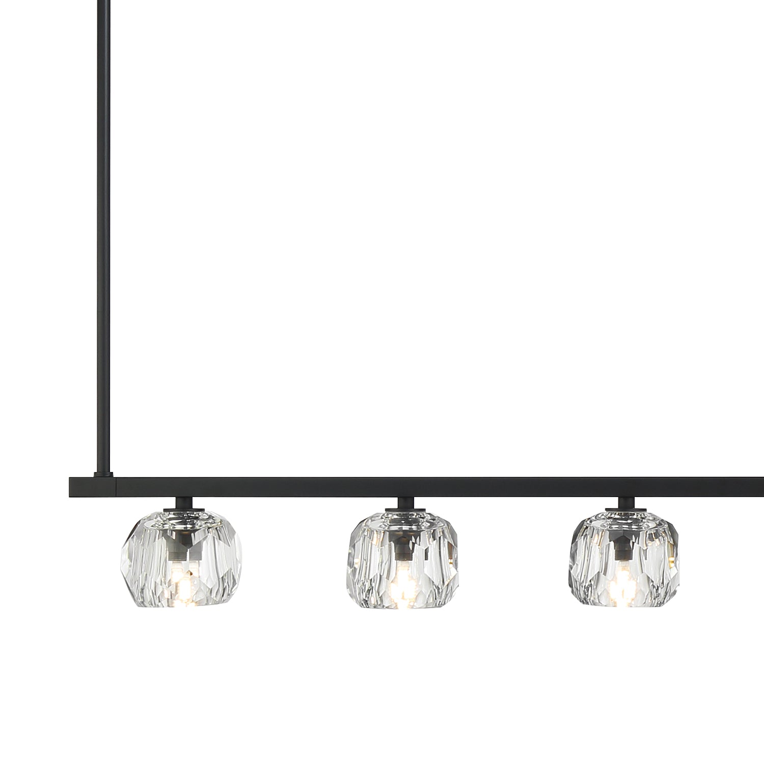 Crystorama Aragon ARA-10267-MK – 56 Inch – 7 Light – Chandelier – Matte Black – Dry Rated