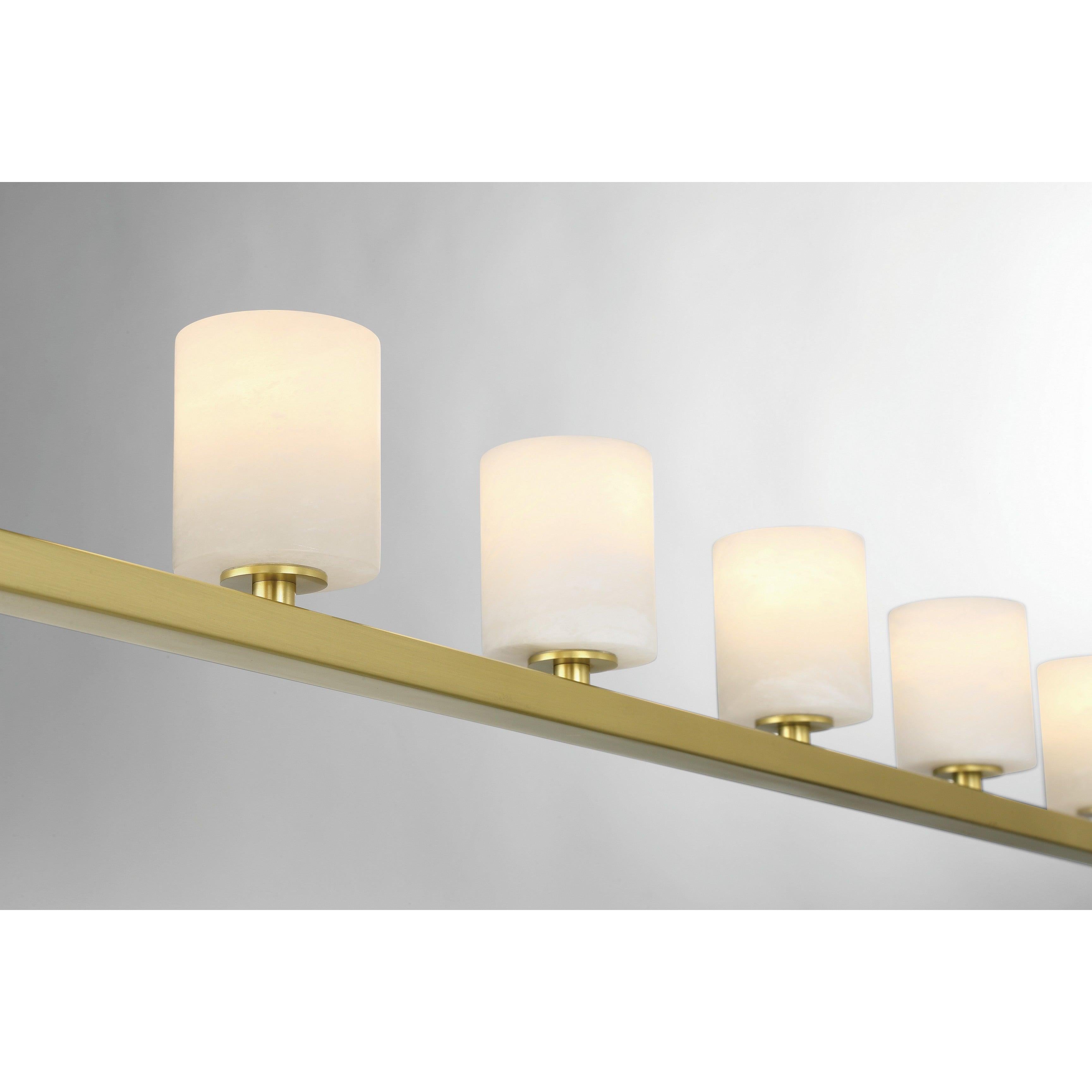 Crystorama Aragon ARA-10267-SB-ST – 56 Inch – 7 Light – Chandelier – Soft Brass – Dry Rated